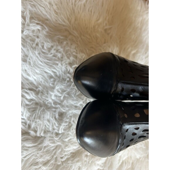 Nine West Darenne Women’s Size 9 Heeled Bootie Black Leather FLAW - Picture 8 of 16